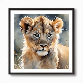 Lion Cub Art Print