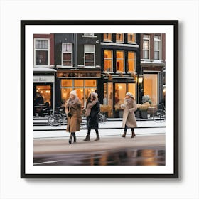 Winter In Amsterdam 2 Art Print