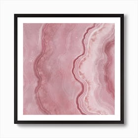 Pink Agate Texture 10 Art Print