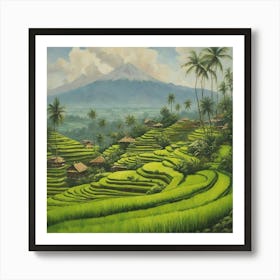 Rice Terraces Art Print