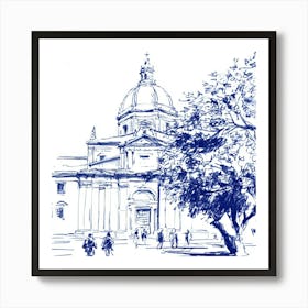 Church In Rome Art Poster