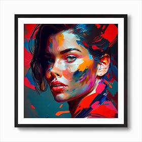 Abstract Beauty Fine Art Style Portrait, Salon Art Print