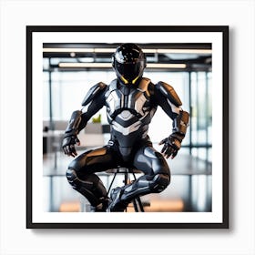 Building A Strong Futuristic Suit Like The One In The Image Requires A Significant Amount Of Expertise, Resources, And Time 21 Art Print