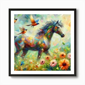 Horse In The Meadow 5 Art Print