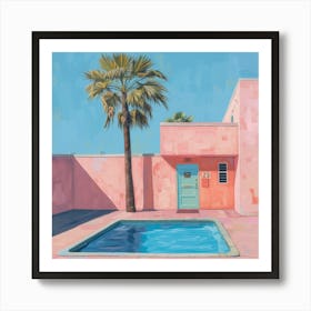 Pink House 1 Art Print