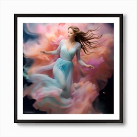 Girl In A Dress Art Print