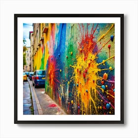 Colorful Street Art Art Print