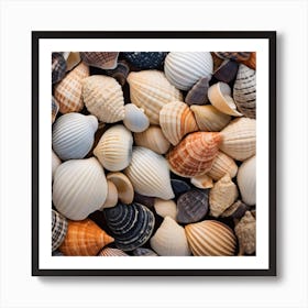 Sea Shells Background 5 Art Print