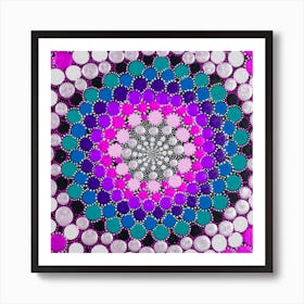 Warm Purple Square Art Print