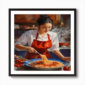Italian Cook Art Print