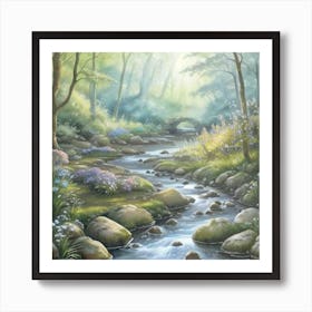 sunbeams on the old bridge Art Print