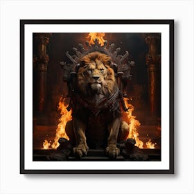King Of The Lions Art Print