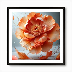 Peony Flower Art Print