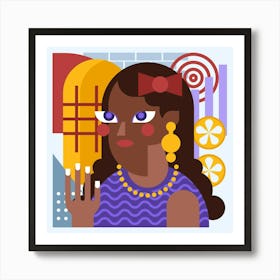 Afro-American Woman Poster