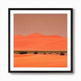 Desert Landscape - Desert Stock Videos & Royalty-Free Footage 5 Art Print