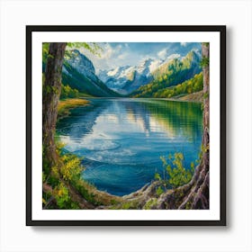 Lake View 1 Art Print