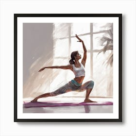 Yoga Pose 1 Art Print