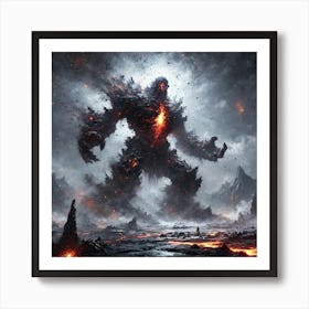 Ash Cloud Art Print