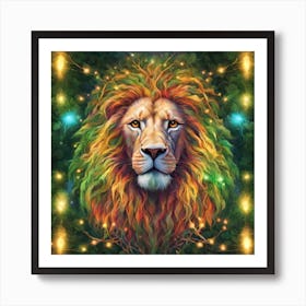 Lion Of The Forest Art Print