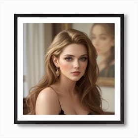 Alluring Gaze Art Print