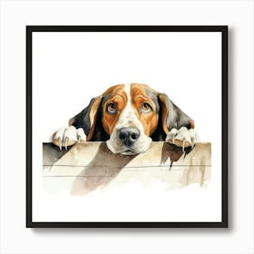 Treeing Walker Coonhound Dog 2 Art Print