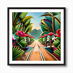 Tropical Garden Art Print