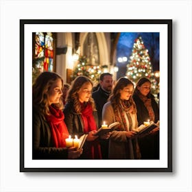 Christmas Candlelight Vigil Art Print