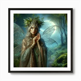 Fairy In The Forest 8 Art Print