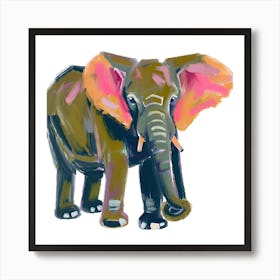 African Bush Elephant 04 1 Art Print