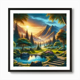 Create Tranquil Spaces Using Landscapes (4) Art Print