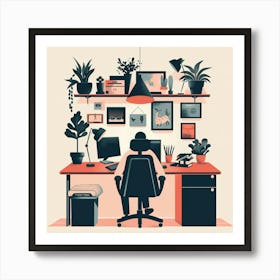 Home Office 4 Art Print