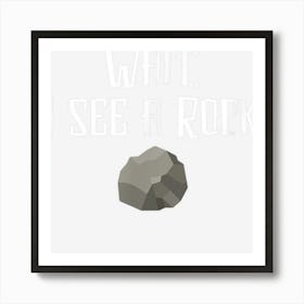 Wait I See A Rock! Geologist Affiche