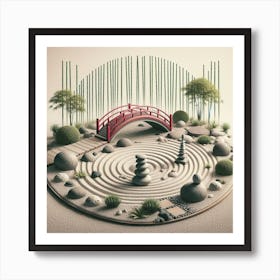 A Japanese Garden Art Print