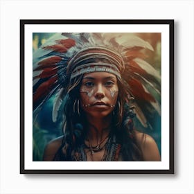 Native American Woman Art Print