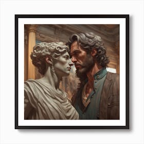 Man And A Woman Art Print