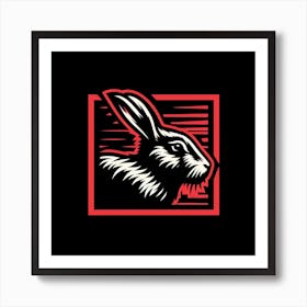 Hare Logo Art Print