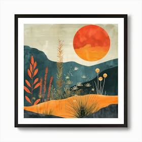 Desert Landscape 3 Art Print