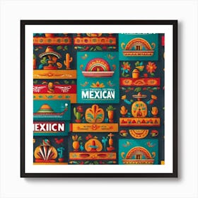 Mexican Flag 31 Art Print