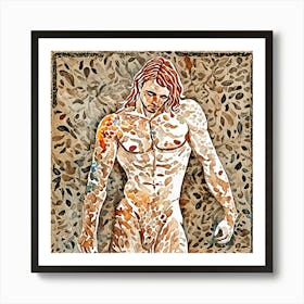 Sexy Young Nude Man Art Print