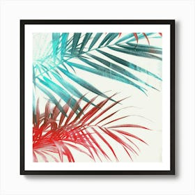 Tropical Palm Leaves Art Print