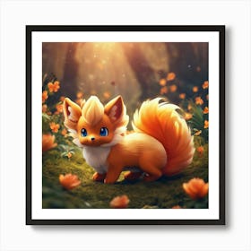 Pokemon Fox 2 Art Print