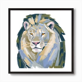 White Lion 04 1 Art Print