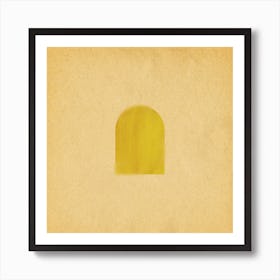 Mustard Yellow arch Art Print