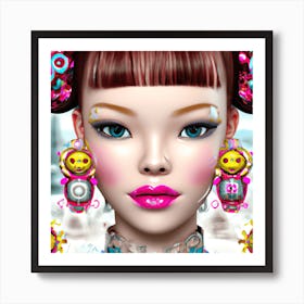 Chinese Beauty Art Print