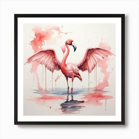 Pink Flamingo 2 Art Print