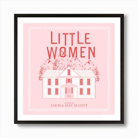 Little Women | Pink Book Lover Art 1 Art Print