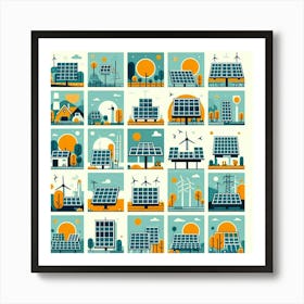 Solar Panels Art Print