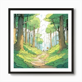 Forest Path 1 Art Print