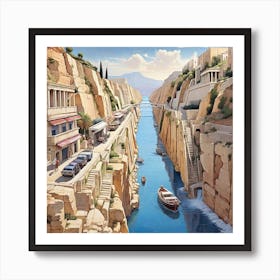 Aegean City Art Print