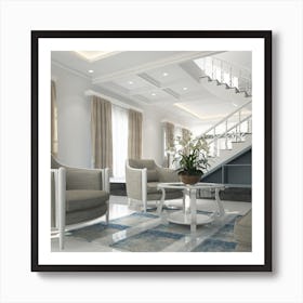 Modern Living Room 1 Art Print